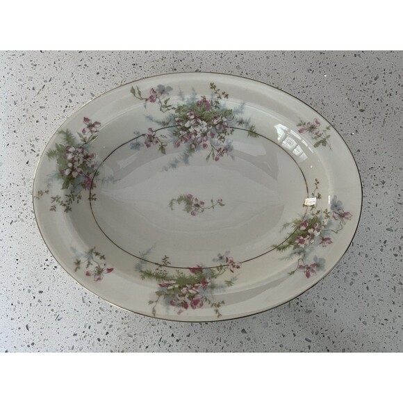Theodore Haviland Apple Blossom New York Vegetable Dish 9 3/4" x 7 3/4" - Picture 2 of 5